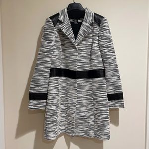NWOT Etcetera Black and White Coat